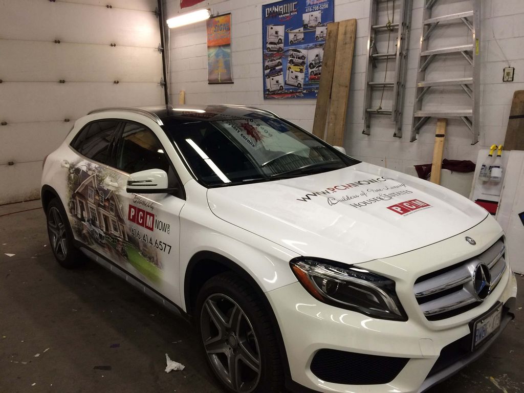 Partial car wrap